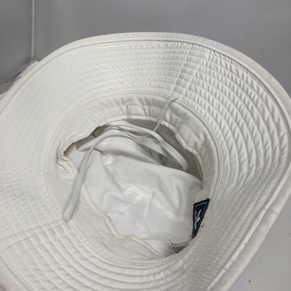 Adidas White Boonie Bucket Sun Hat W Pocket Adjustable Chin Strap Unisex OSFA - Picture 9 of 11